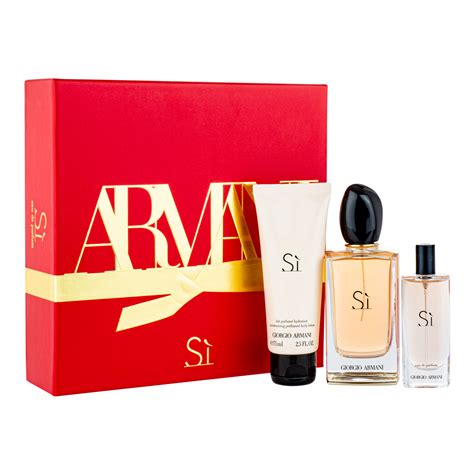 giorgio armani perfume set.